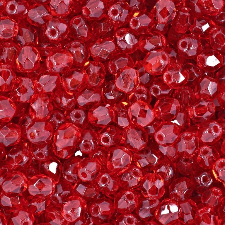 Mărgele șlefuite 4mm Siam Ruby