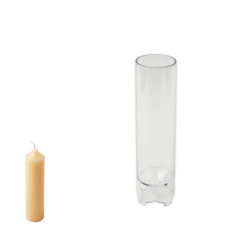 Polycarbonate candle mould in the shape of a cylinder 38x150mm