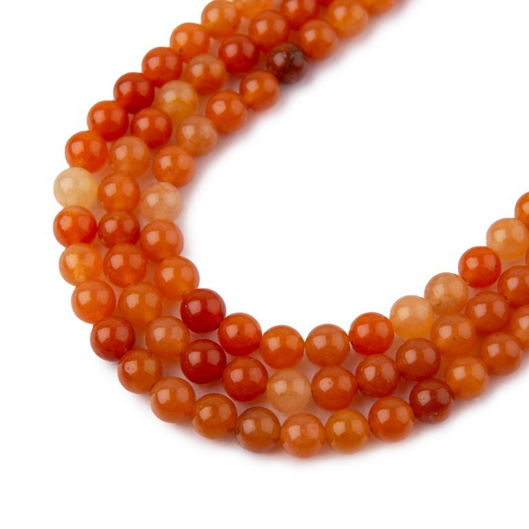 Red Aventurine beads 4mm