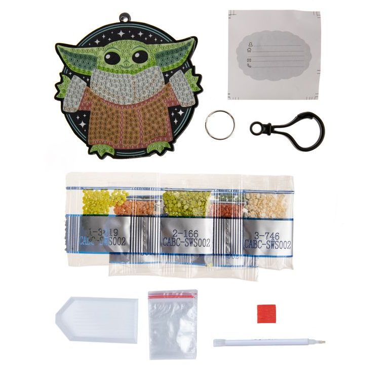 Diamantové malování přívěsek Grogu