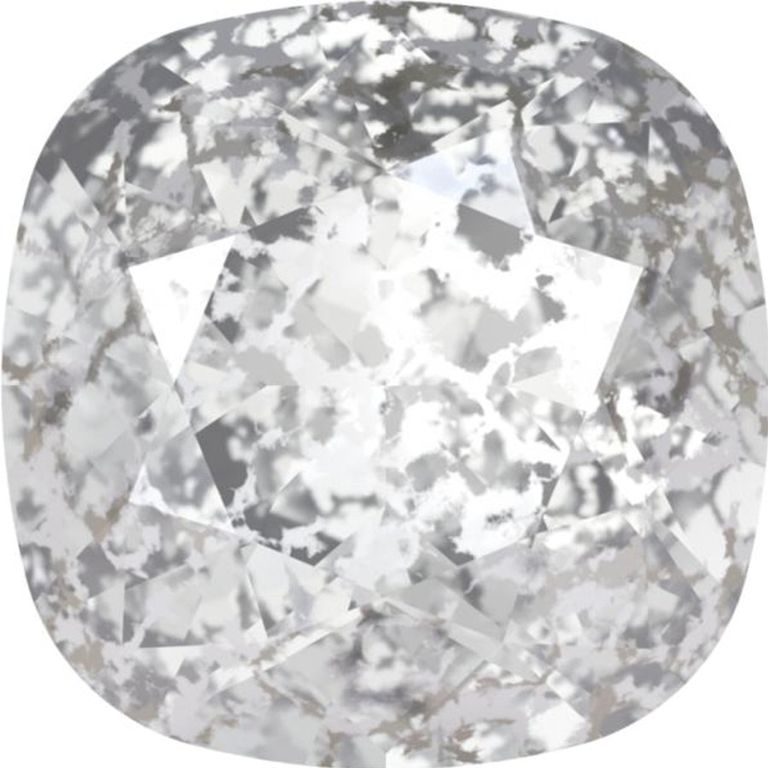 SWAROVSKI 4470 10 mm Crystal Silver Patina F