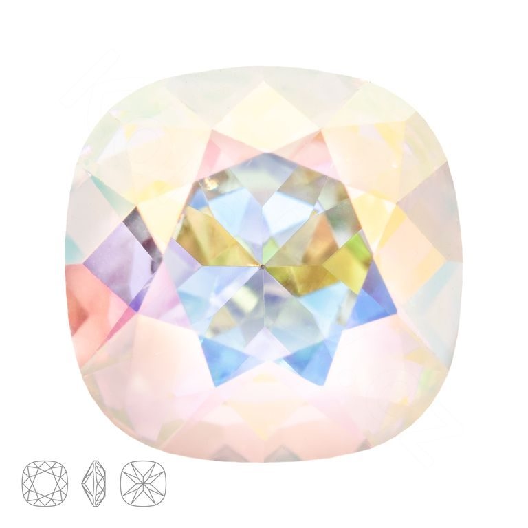 Preciosa MC Cushion Square MAXIMA 10x10mm Crystal AB