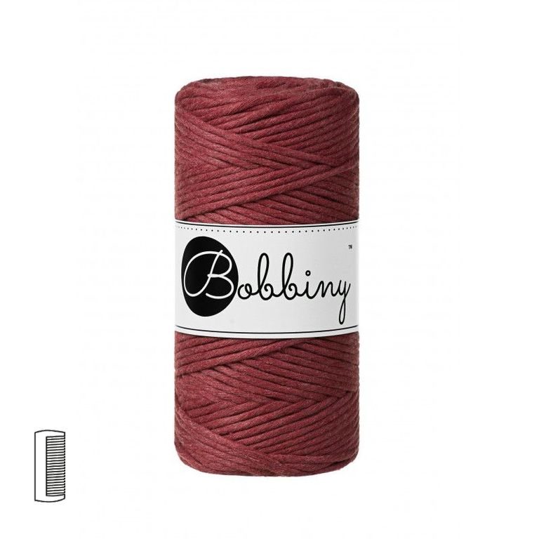 Bobbiny Macramé Cord Regular 3mm Wild Rose