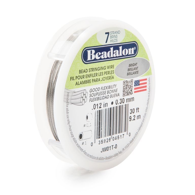 Beadalon transparent beading wire 7 fibres 0.30mm/9m