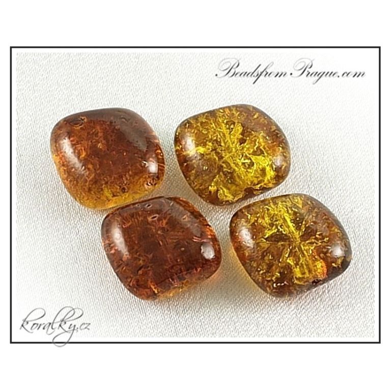 Czech glass crackle beads No.47