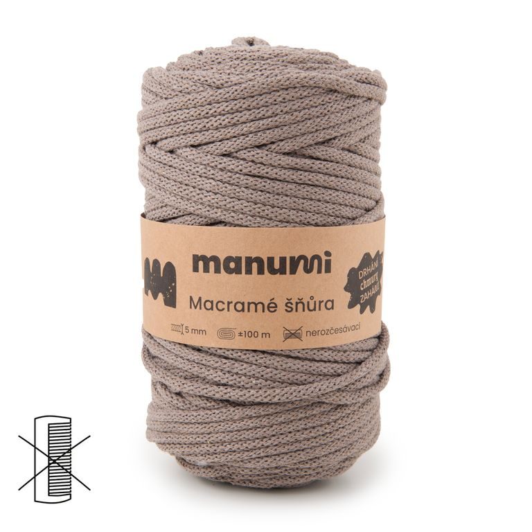 Manumi Șnur Macramé 5mm mokka