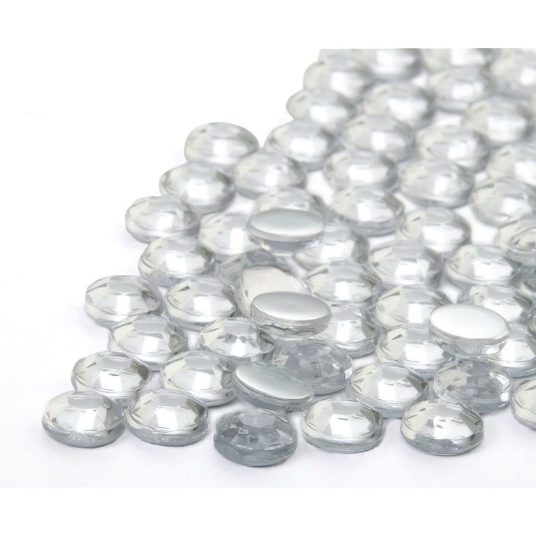 Nalepovací akrylové kameny kulaté 6 mm crystal