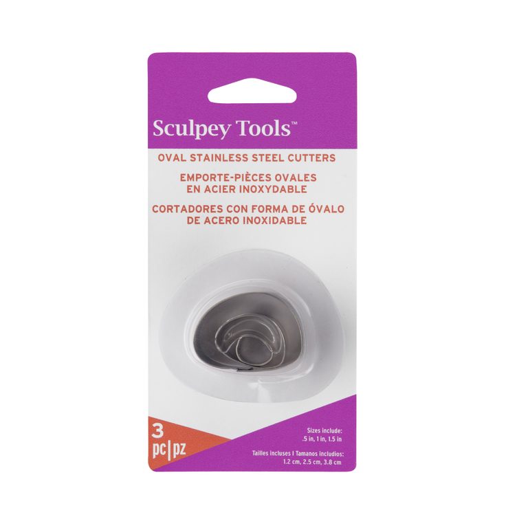 Sculpey set forme de decupat ovale inegale