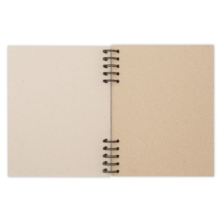 Scrapbook top ring bound pad 35 sheets A5 in natural colour 160-200g/m²