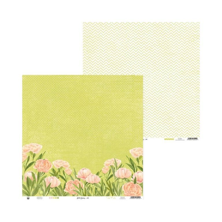 Set de coli față-verso pentru scrapbook 30x30cm 12 coli P13 Hello spring