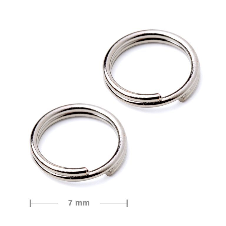 Double jump ring 7mm silver