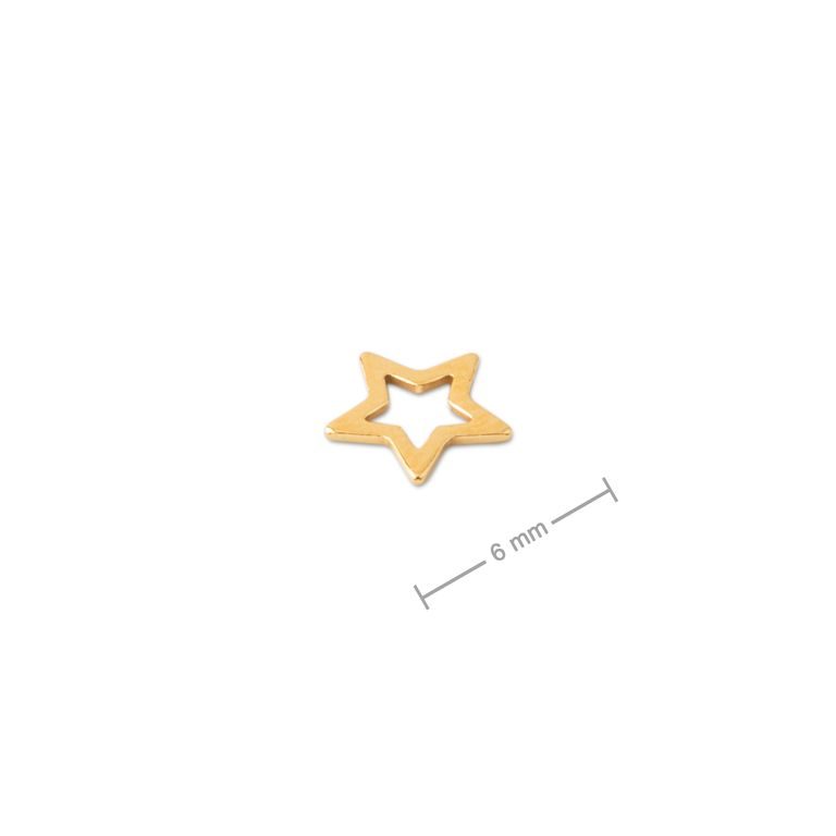 Silver pendant star gold-plated No.896