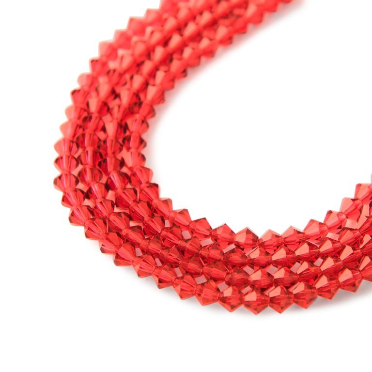 Manumi czech crystal bicone beads 4 mm Light Siam