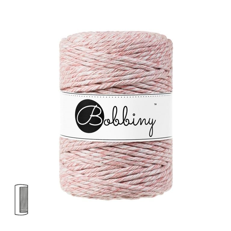 Bobbiny Macramé příze XXL 5mm Strawberry