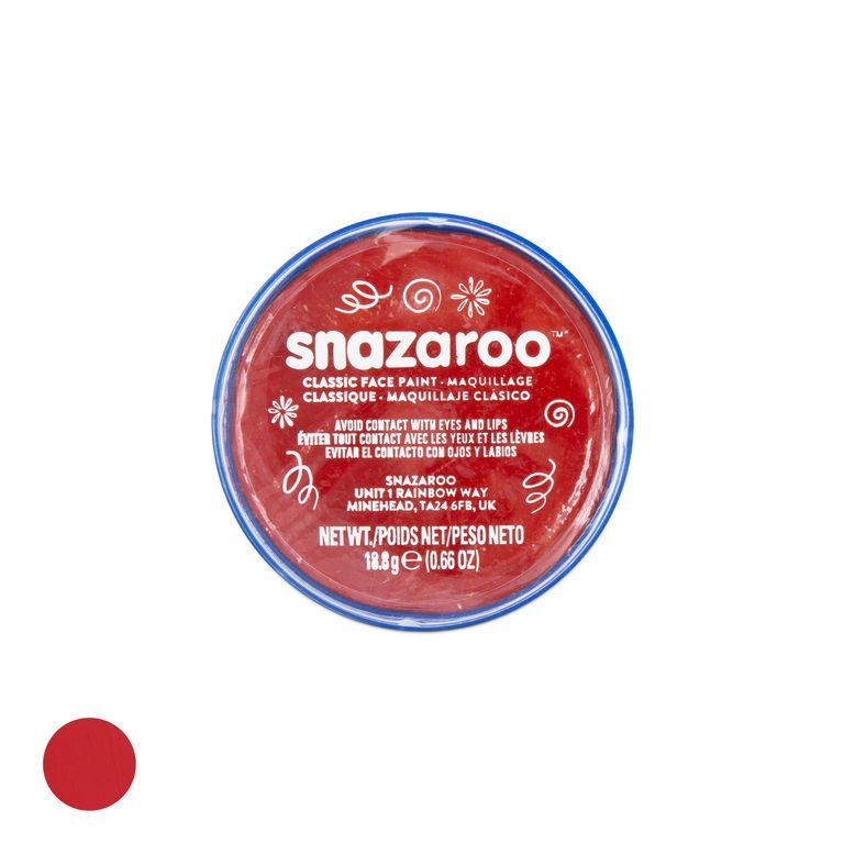 Snazaroo farba na tvár červená 18ml