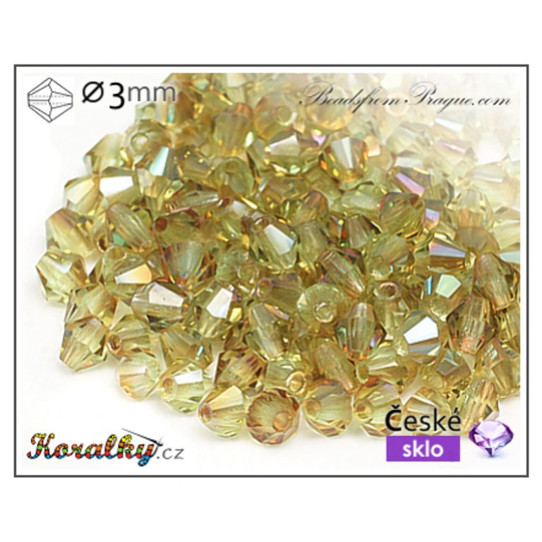 Czech crystal bicone beads 3mm No.12