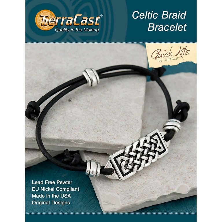 TierraCast quick kit bracelet Celtic Braid