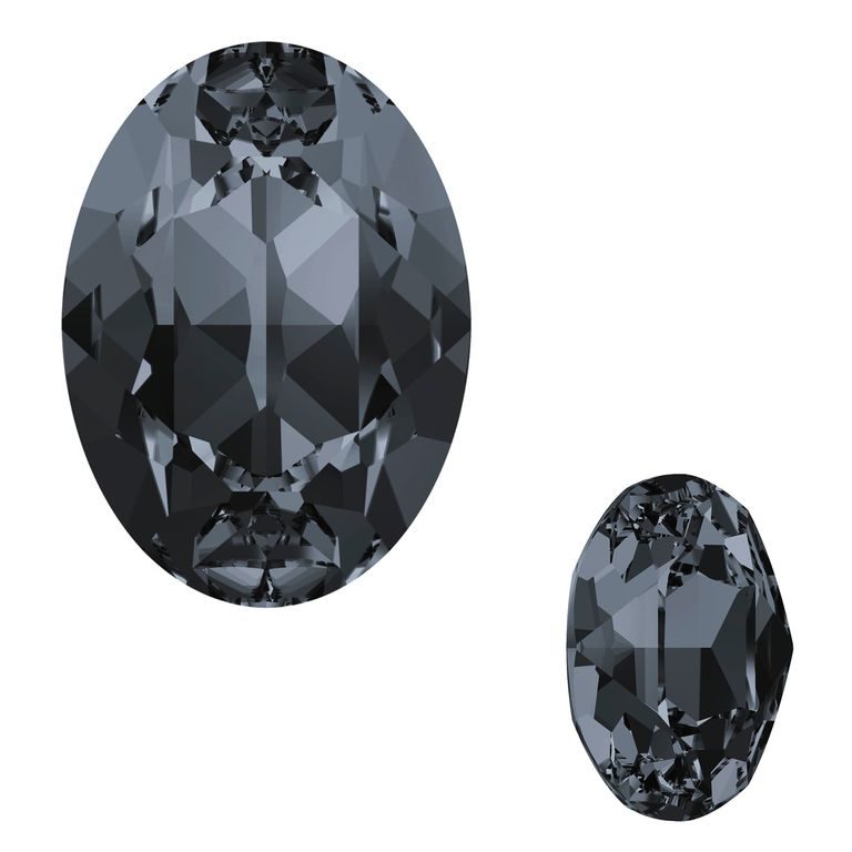 SWAROVSKI 4120 14X10 mm Crystal Silver Night F