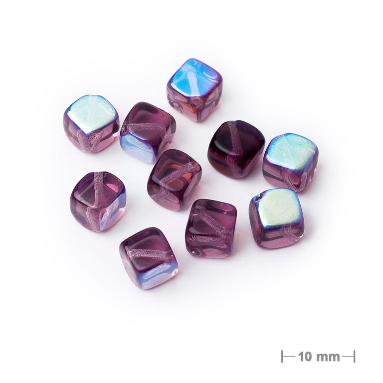 Glass pressed beads No.344