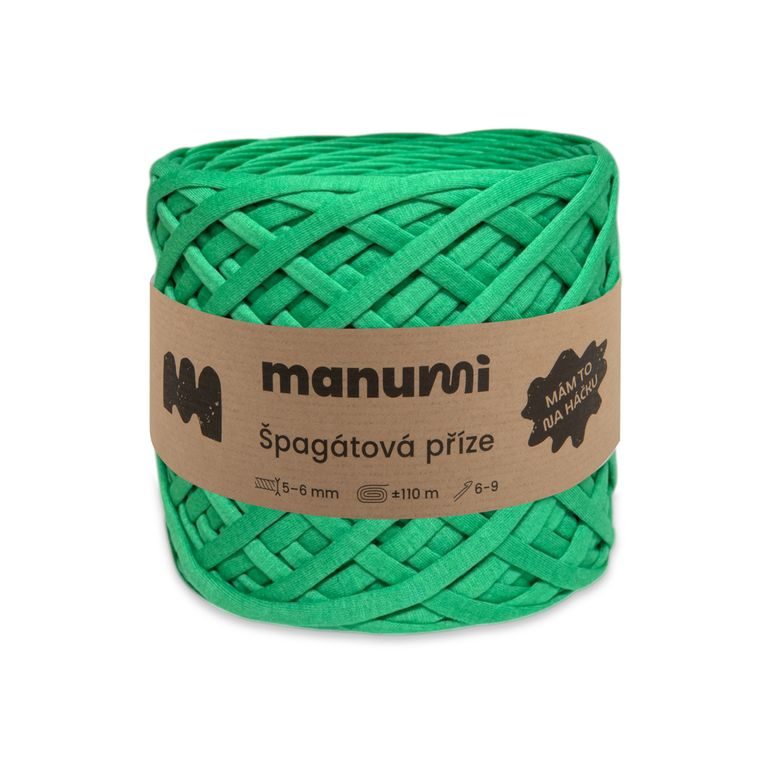 Manumi špagátová příze zelená