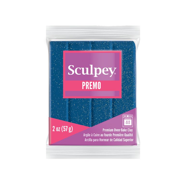 Sculpey PREMO space grey with glitter