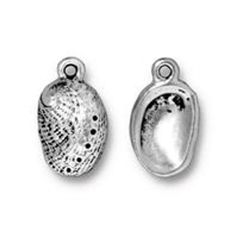 TierraCast pendant Abalone antique silver