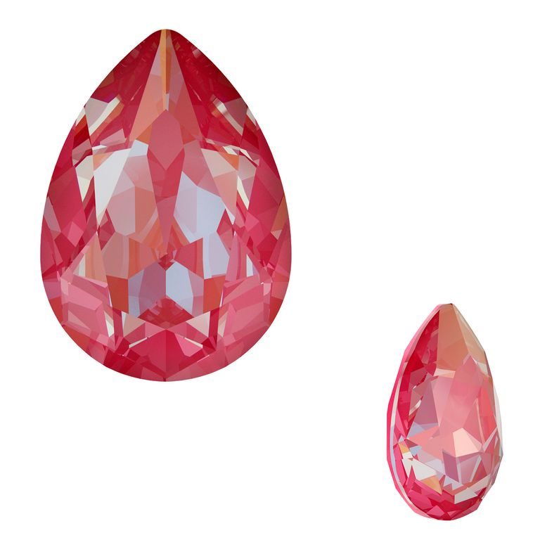 SWAROVSKI 4320 14mm Crystal Lotus Pink DeLite
