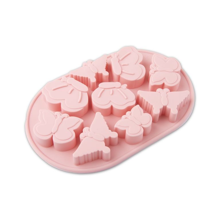 Silicone mould for casting creative clay with a butterfly motif
