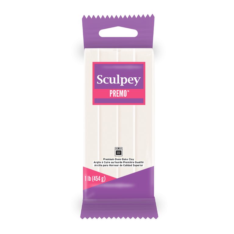 Sculpey PREMO 454g albă transparentă