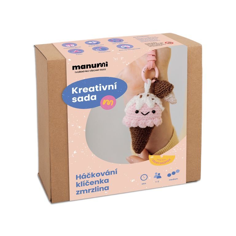 Manumi creative crochet pendant kit Ice Cream