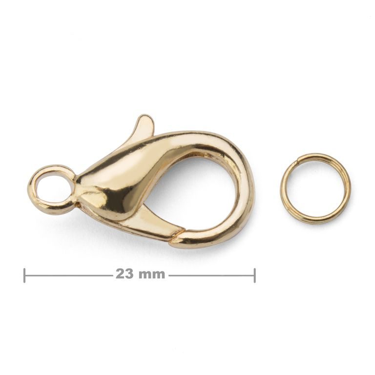 Jewellery lobster clasp 23mm gold