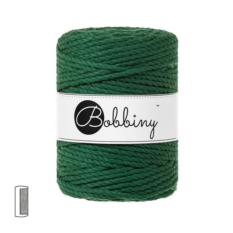 Bobbiny macramé priadza XXL 3PLY 5mm Pine green