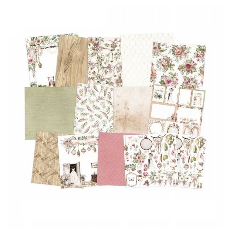 Set de coli față-verso pentru scrapbook 30x30cm 12 coli P13 Always and Forever