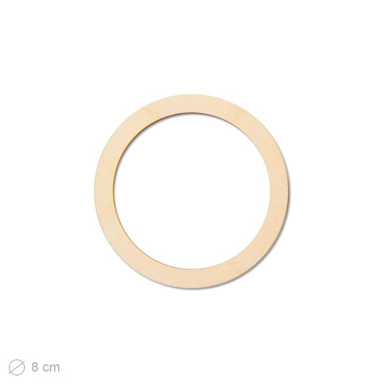 Wooden cutout circle 8cm