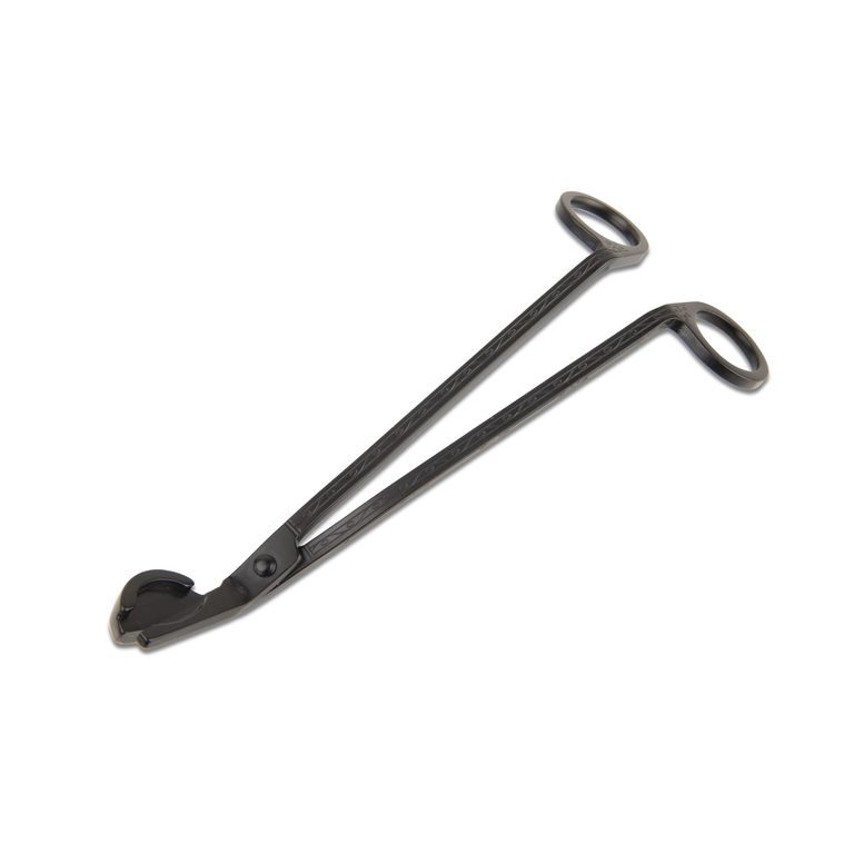 Stainless steel scissors for wicks black
