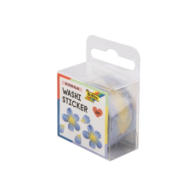 Scrapbookové samolepky kvetinové plátky modré