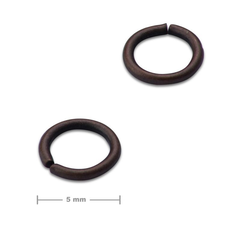 Jump ring 5mm antique copper