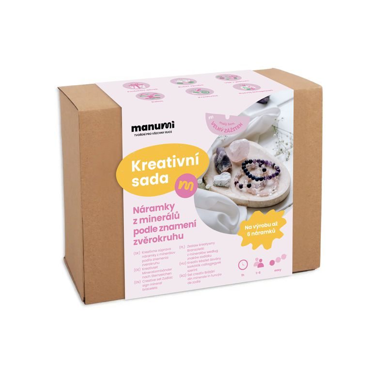 Manumi creative kit for making bracelets from minerals according to the zodiac signs