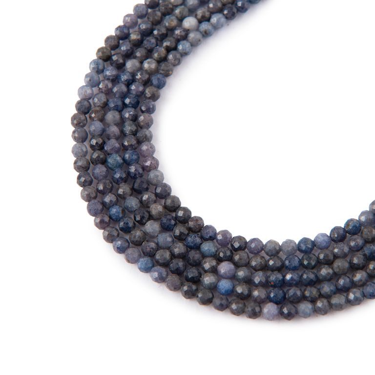 Sapphire faceted beads 2mm