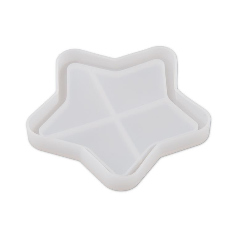 Silikonová forma pro kreativní hmoty hvězda 105 x 105 x 10 mm