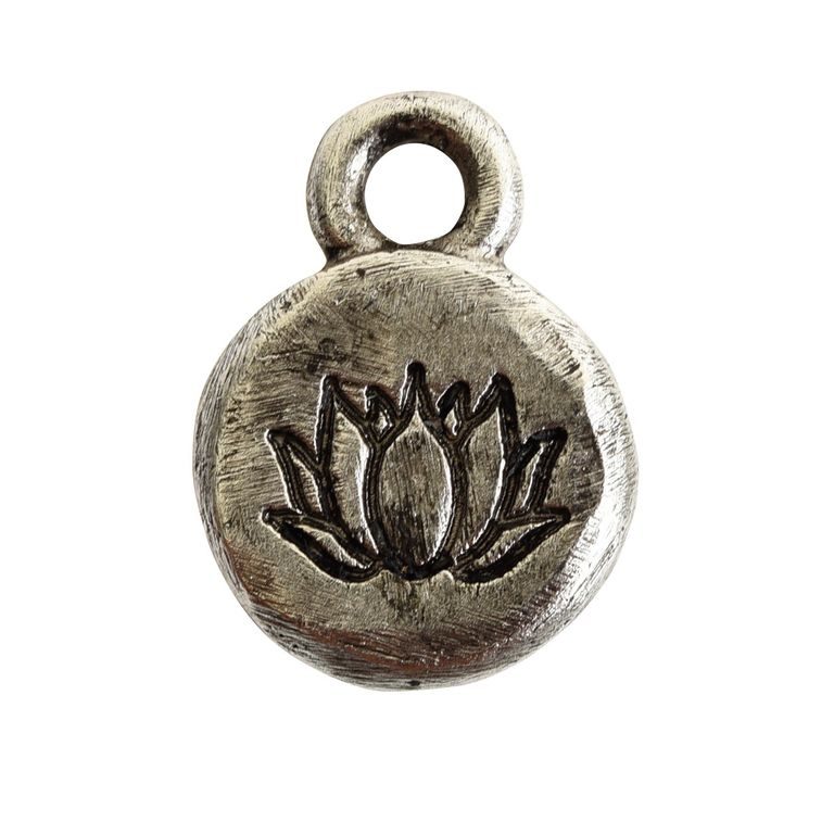 Nunn Design pendant lotus 12,5x9mm silver-plated