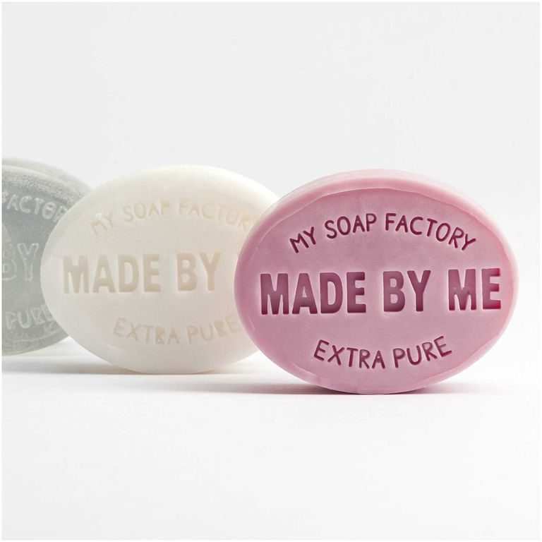 Soap stamp oval Made by me - Pure Love