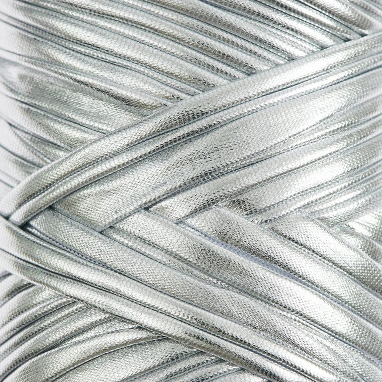 Rico design háčkovacia priadza imitujúca kožu Creative Leatherette strieborná
