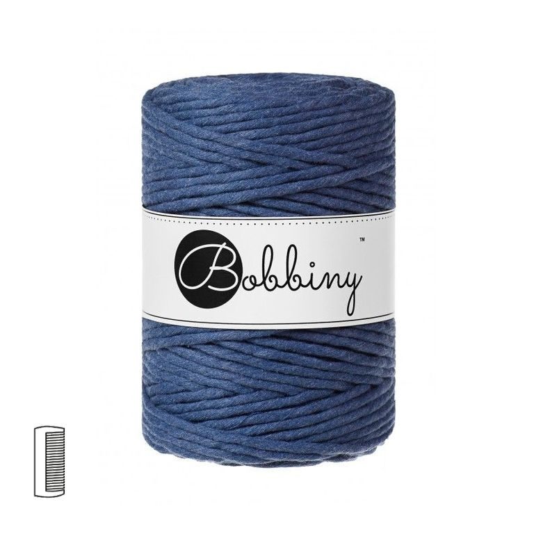 Bobbiny Macramé příze XXL 5mm Jeans