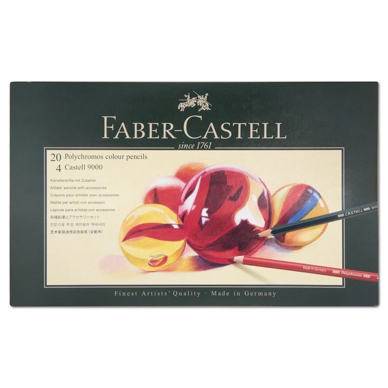 Faber-Castell dárková sada pastelek Polychromos s příslušenstvím 20ks