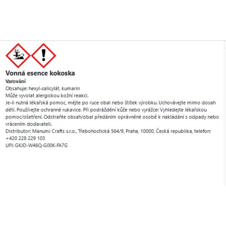 Manumi fragrant essence of coconut 10ml