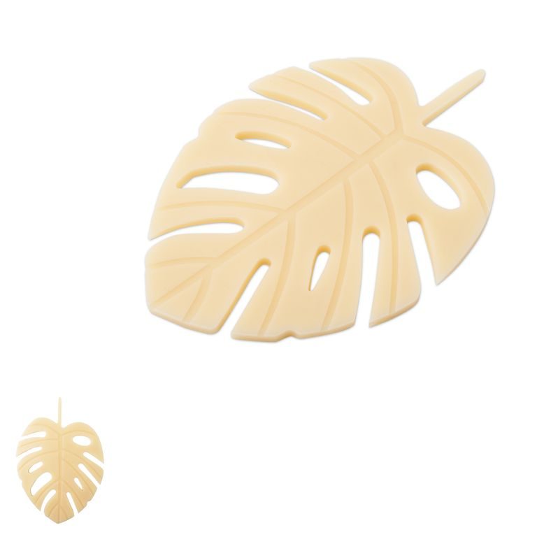 Silicone mould for creative clays in the shape of a monstera leaf 250x170x10mm