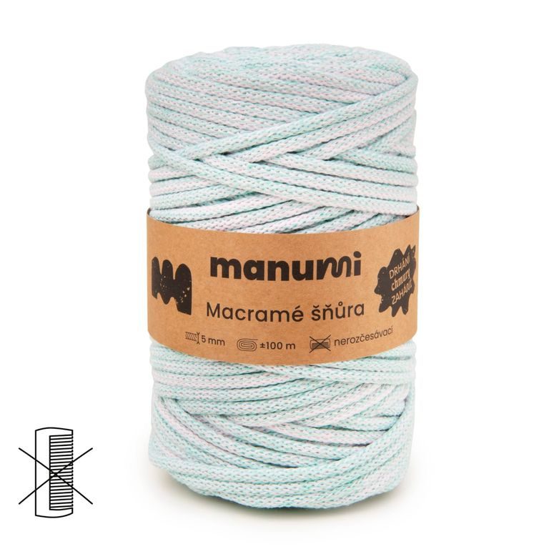 Macramé cord 5mm pastel