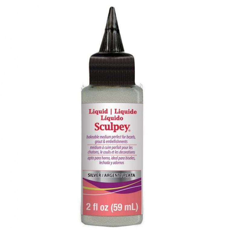 Sculpey liquid polymer clay 59ml silver