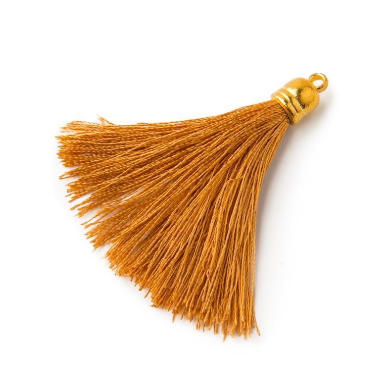 Silk tassel 5cm brown